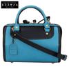 HERZ [Excellent Condition] Two-Tone Nina Boston Bag 2-Way Handbag Cerulean Blue/BlackUsed