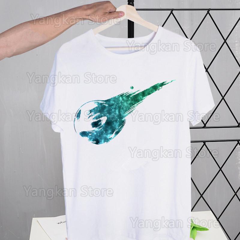 Final Fantasy 7 FF7 Street Style Casual Short Sleeve Men T Shirt O-neck Tshirt Male T-shirt