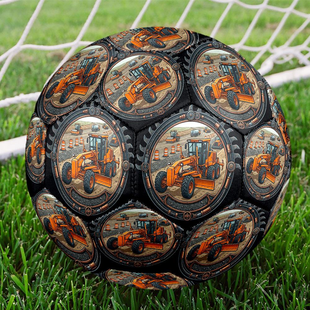 Construction Gear Art Round Football Size 5 Adult Ball Suitable for Training Matches and Outdoor Team.
