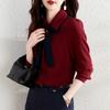 Shirts for Women Spring Autumn Winter New Style Fashion High-end Tops Simple Versatile Long-sleeved
