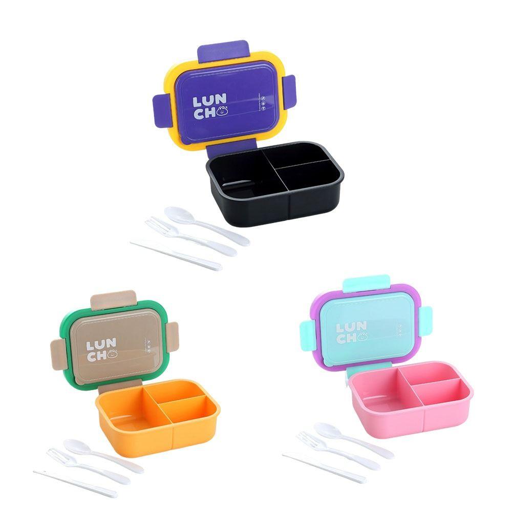 With Fork and Spoon Lunch Box Reusable Insulated Lunch Container Box Food Storage Box Worker