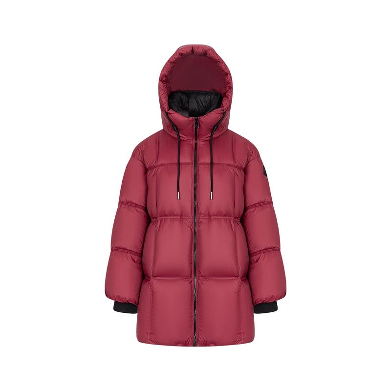 Ailaiyi Women's Hooded Down Jacket with Detachable U-Pillow