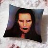 Federa Cuscino Singer M-Marilyn M-Manson Comfort Premium Design Reversibile Due in Uno per Qualsiasi Stanza e Interno Auto