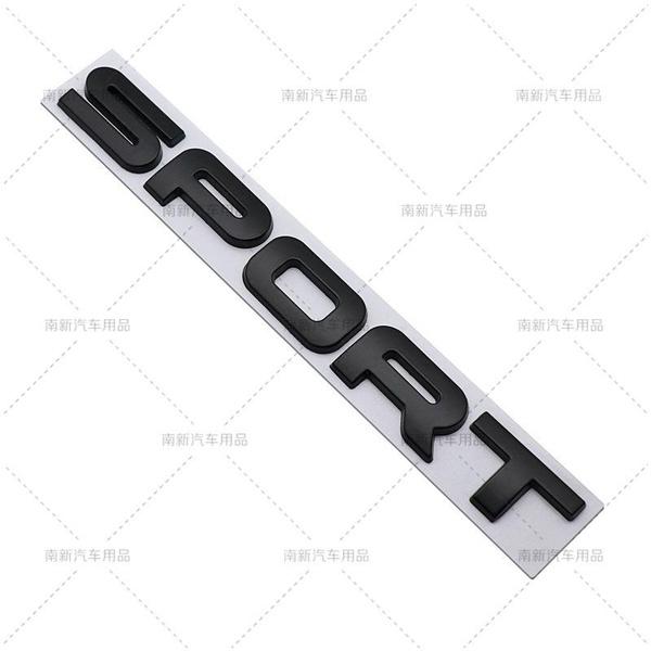 2pcs/lot 3D Metal SPORT Car Emblem Auto Badge Rear Trunk NamePlate Stickers Side Fender Decal