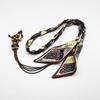 Waist Belt, handwoven floral pattern, featuring a vintage casual style suitable for parties, summer, or school.