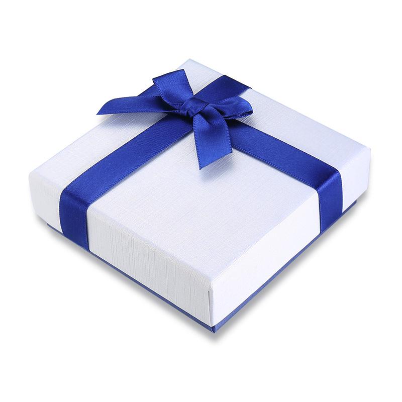 Jewelry Gift Box Rings Necklaces Bracelets Carrying Cases Blue Butterfly Elegant Box