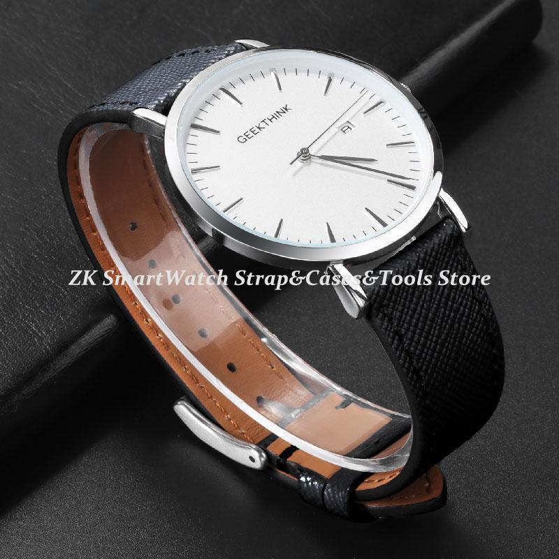 Quality Calfskin Leather Watch Bands Saffiano Leather Watch Straps 18/19/20/21/22/23/24mm Strap Wristwatches Watch Accessories