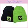 Minecraft Embroidered Knit Beanie With Windproof Breathable Material For Winter Wear