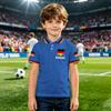 Kids Polo Shirt Short Sleeve Casual Top with National Flag Print for Boys Comfortable Fit Breathable Fabric Suitable for Everyday Wear