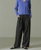 Nano Universe Wide F Women's Two-Tuck Pants, 010, Black, 673-5127302