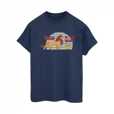 Womens/Ladies The Lion King Dad Boss Cotton Boyfriend T-Shirt
