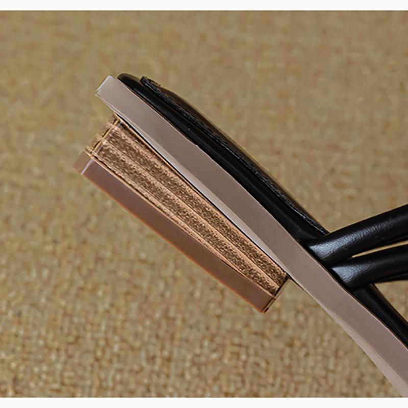 Fashion Summer Women Wear Sandals Korean Style Wear for Parties and Work Ladies Casual Slippers Low Heel Flip Flops Large Size 41-42