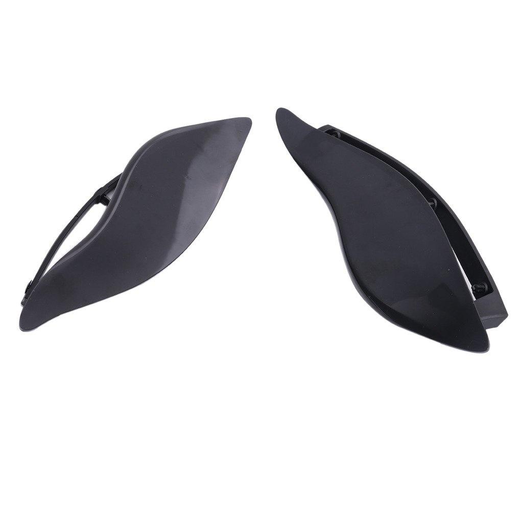Motorcycle Black ABS Adjustable Side Wings Air Deflectors Fairing Side Cover Shield For Harley Touring Street Glide