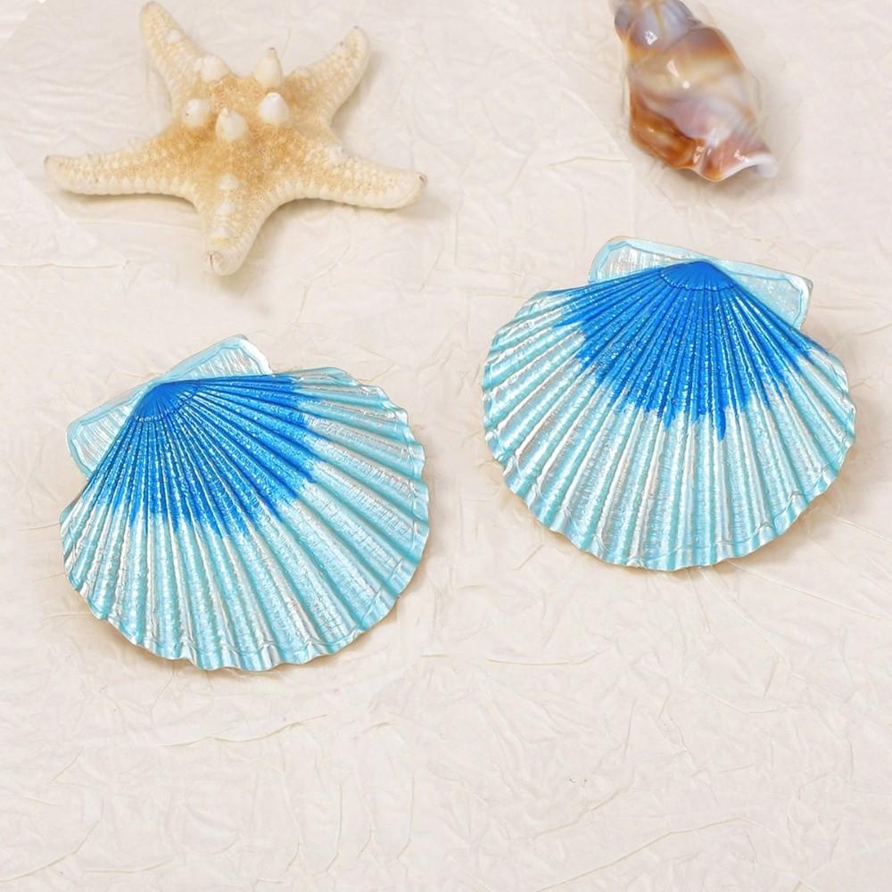 Chic Conch Shell Earrings Studs Hypoallergenic Sea Beach Earrings Ocean Style Ear Studs Holiday