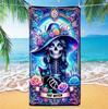 Skelettwald Strandtuch Dunkle Fantasie Nachtlicht Windbedrucktes Handtuchdecke Strandpooltuch