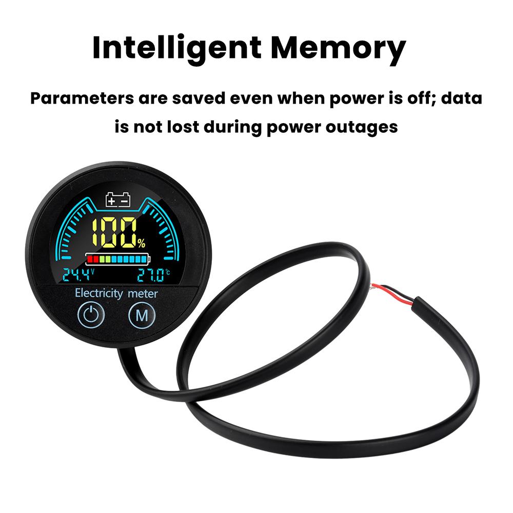 5918 DC 7–100V Digital Circular Voltmeter Waterproof Battery Capacity Monitor Car Voltage Meter Tester Battery Level Indicator