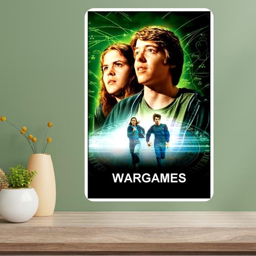 

WarGames Classic Movie Metal Poster Sign 20x30cm（7.8x11.8inch）