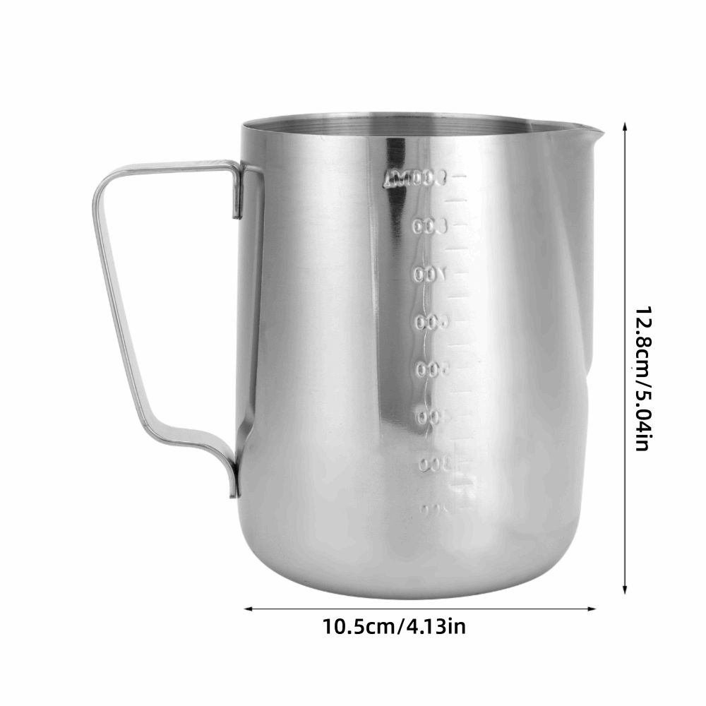 304 Stainless Steel Coffee Latte Cup Stainless Steel Frothing Cup  Cappuccino Making
