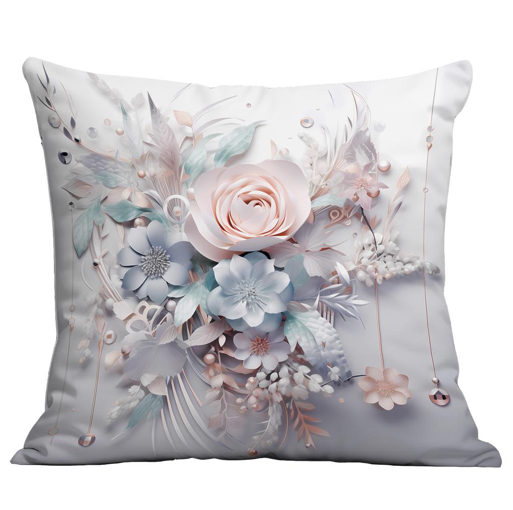 New Retro Imitation Three-dimensional Flower and Bird Pillowcase Home Living Room Sofa Cushion Pillowcase Decoration