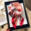 71Cm Chinese square scarf silk scarf spring and summer new sunscreen towel travel small shawl letter color matching light luxury foreign style scarf