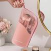 Minimalist Portable Makeup Bag with Visible Storage for Eyebrow Pencil, Eyeshadow, Brush, and Lipstick - Large Capacity
