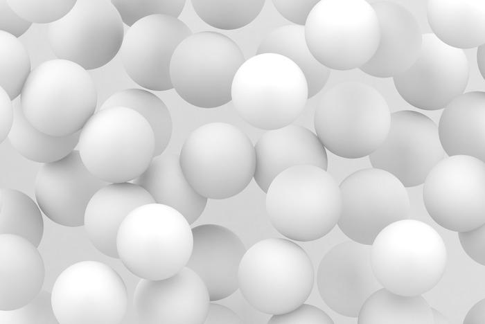 Photomural White Balls Self-Adhesive Mural 180x120