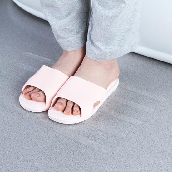 18Pcs Waterproof Anti-skid Bathtub Strip Sticker PEVA Reduce Accident Bathtub Adhesive Strip for Door Steps