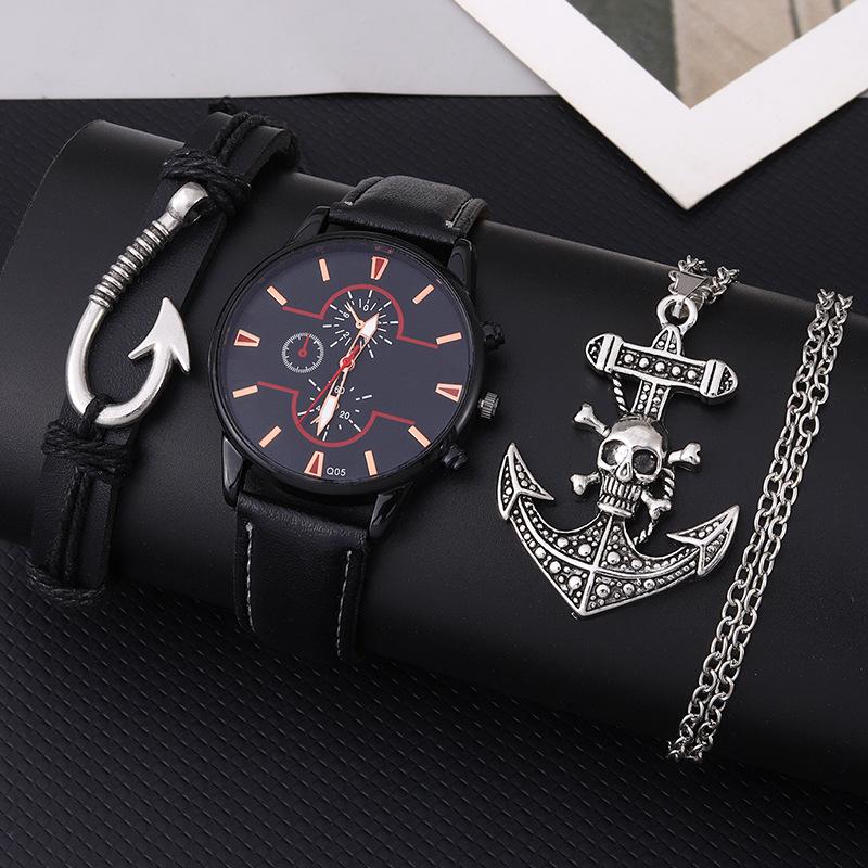 Simple And Stylish Men S Belt Watch Men S Business Belt Quartz Watch Ocean Sailor Hook Series Hand
