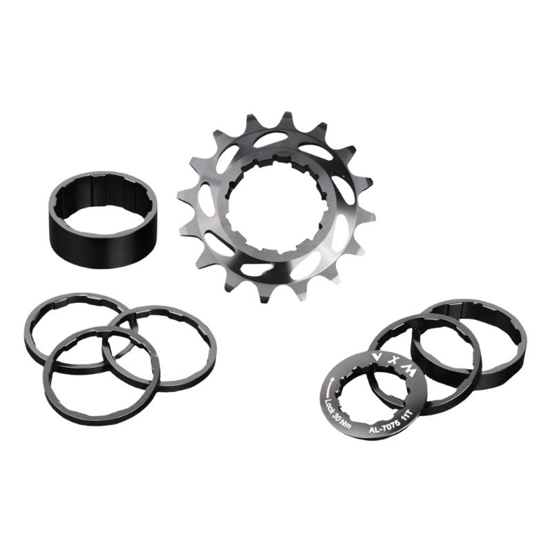 Kits de Conversion Single Vitesse pour Vélos 16T 18T, Cassettes Freewheels Roue en Alliage d'Aluminium pour Vélos Single Vitesse