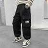 Boys' Pants 2025 Spring Autumn Trendy Children's Corduroy Pants Big Kids Sweatpants Loose Cargo Pants Trendy