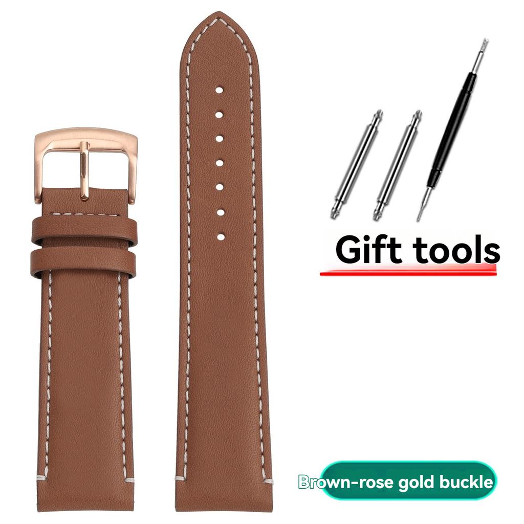 For Mido Navigator M026 Strap Genuine Leather M026430A Men's Brown Watchband Ome-ga Wristband Pin Buckle Bracelet 22x20mm