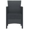Garden Chair 2 pcs Anthracite Grey 53 x 49 x 85 cm Polypropylene
