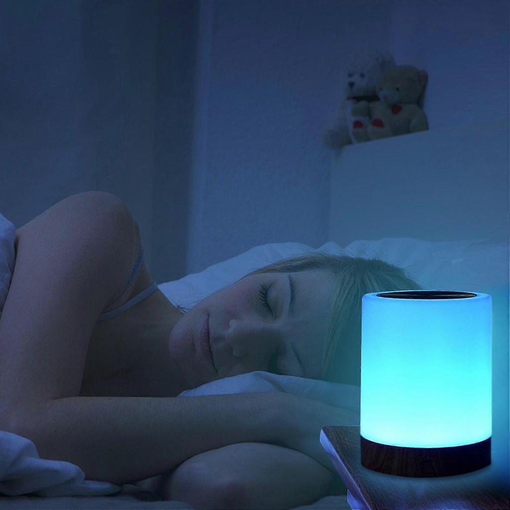 7-color color-changing LED bedside lamp, touch dimming, bedroom and living room atmosphere table lamp