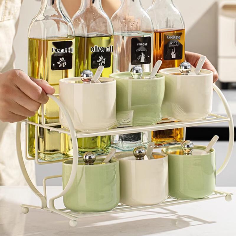 Yingbai Luxury Ceramic 11-Piece Kitchen Seasoning Set