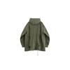 WE11DONE Parka Coats Unisex Khaki Hooded Moderate WD-JP3-23-153-U-KK