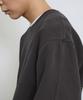 ADERNM Pigment Cut-Line Sweatshirt (Charcoal)