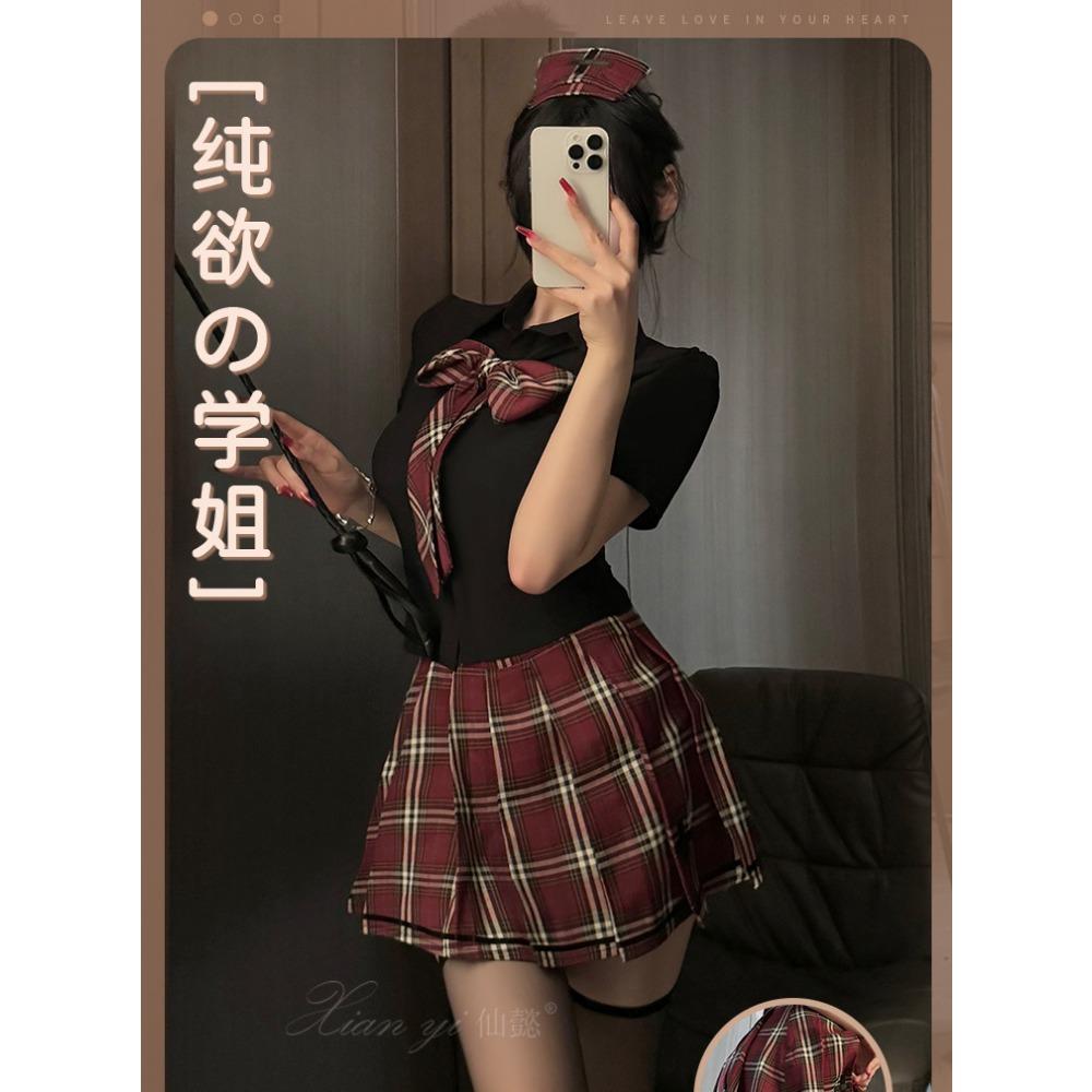 Xianyi Erotic Underwear Pure Lust Tight Seduction Student Clothing Nightclub Spice Style Passion Sexy Uniform Set 569