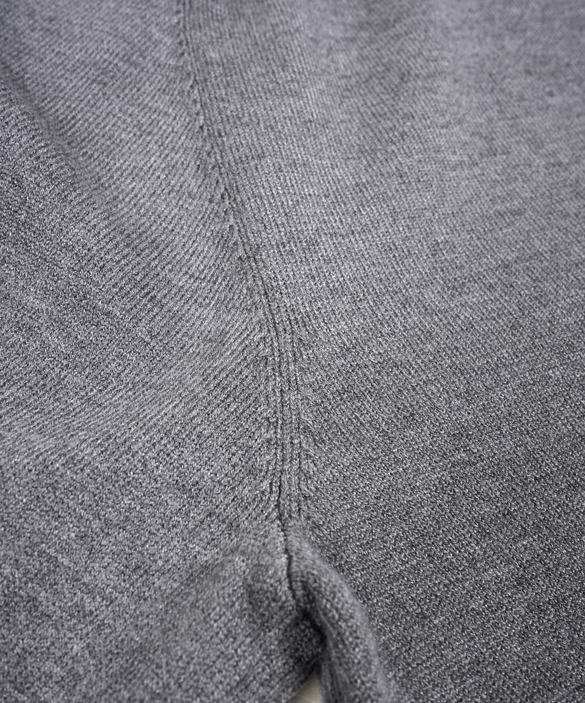 BIRBANTE Soft Washable Collared Knit - Melange Grey
