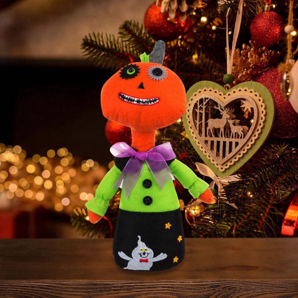 Decoración de Mesa Calabaza Esqueleto Bruja Figura Sentada en Estante Figura Regalo Para Otoño Decoración Suministros para el Hogar