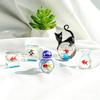 Cute Cat Pocket Fish Glass Crafts Creative Car Ornaments Mini Octopus Handmade Glaze Figurines for Room Decoration Wholesales