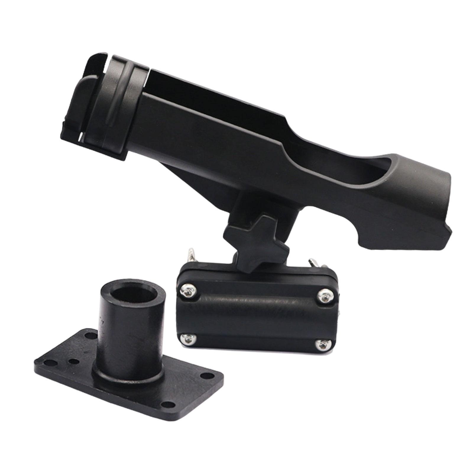 

Inflatable Boat Adjustable Fishing Rod Holder Nylon Mount Stand Bracket for Raft Kayak Easy Installation for Fishing Boats чорний