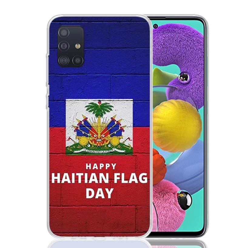Haiti Haïtianische Flagge Handyhülle Für Samsung Galaxy A52 A32 A22 A12 A02S A50S A30S A51 A31 AA71 Note 20 Ultra 10 S10 Plus Galaxy A5