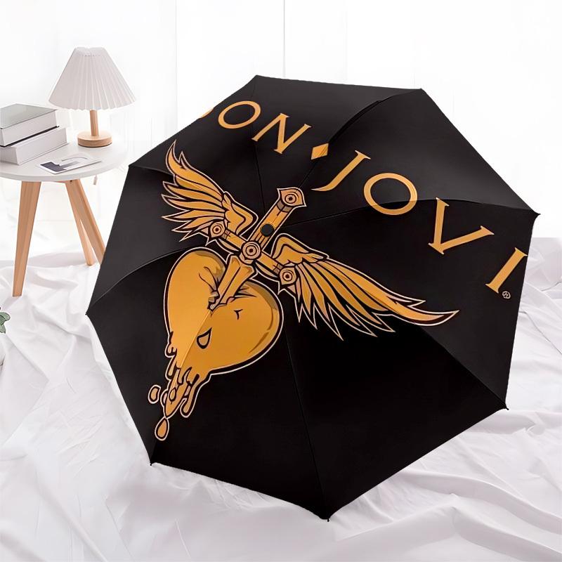 1pc Bon Jovi Heart with Wings Suitable for All Seasons UmbrellaFP165