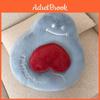 Heartshaped Plush Cushion With Embroidered Stitching For Romantic Home Decor Gift For Couples