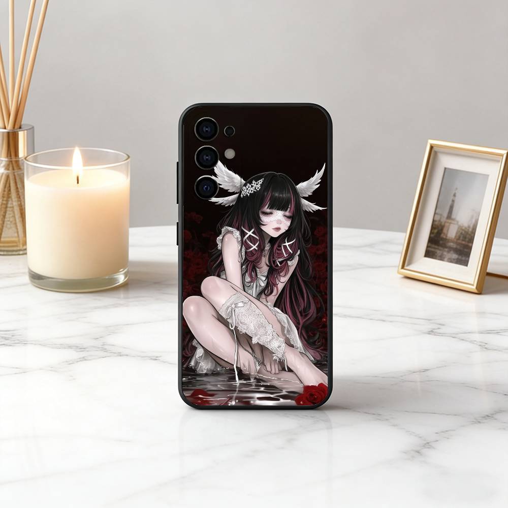 G-Genshin l-Impact Girl C-columbina-gic Phone Case For Samsung S25,S24,S21,S22,S23,S30,Ultra,S20,Plus,Soft Silicone Black Cover