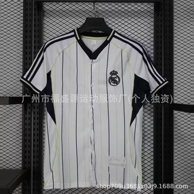 2526 Football Uniforms Jerseys Real Madrid Arsenal Chelsea Bayern Paris Short-sleeved Casual Suits