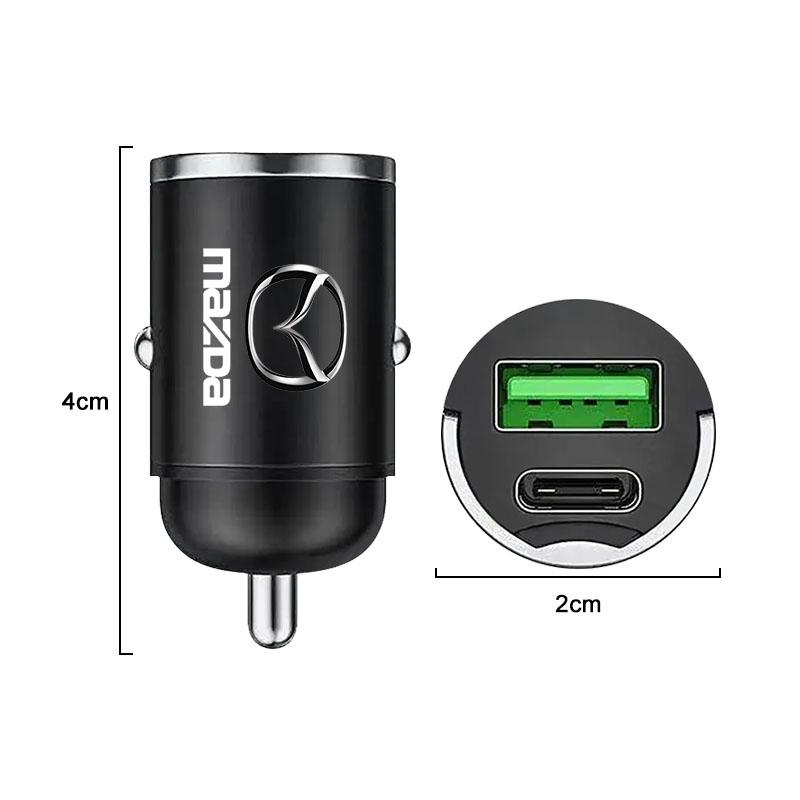 Micro Car Quick Charger Vehicle Cigarette Lighter Convert Plug Car Accessories For Mazda 2 3 4 5 6 7 8 ATENZA Axela RX8 CX6 CX5 CX4 Alexa CX4 CX5 CX8