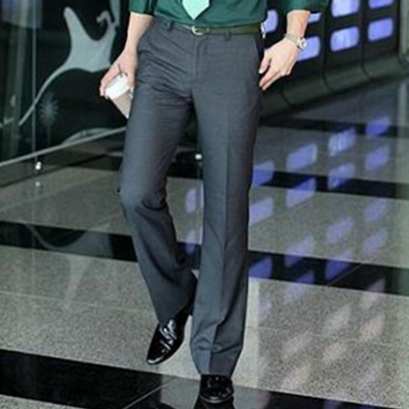 Original Design Korean Casual Flare Pants, Wrinkle-Free, Wide-Leg Suit Style for Young Men