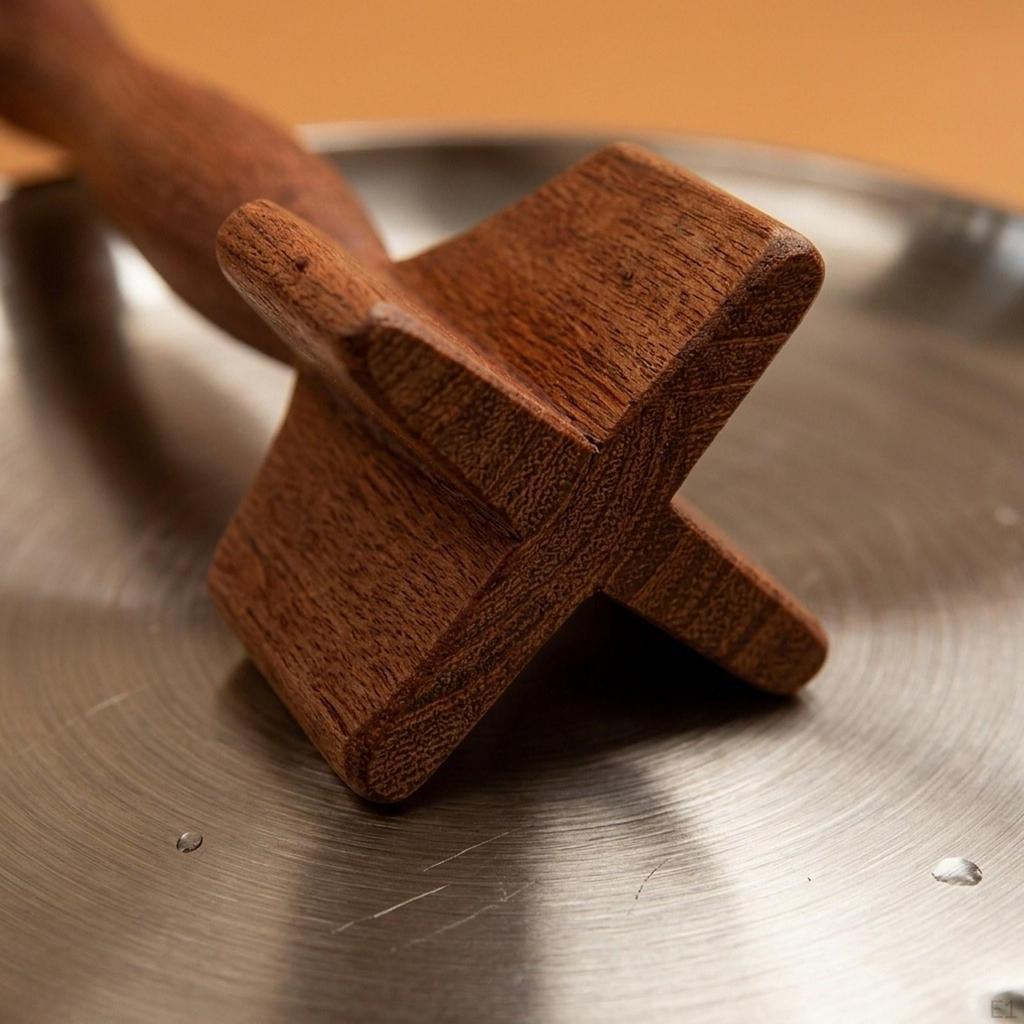 Holz-Fleischhacke Hackfleischwerkzeug Praktisch Vielseitig Premium Robust Hitzebeständig