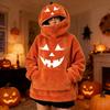 Men's and Women's Matching Halloween Pumpkin-Headed Vintage Sweatshirt